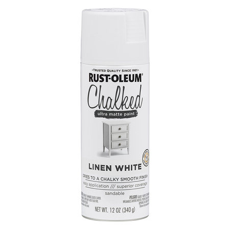 Rust-Oleum Matte Linen White, Matte, 12 oz 302591